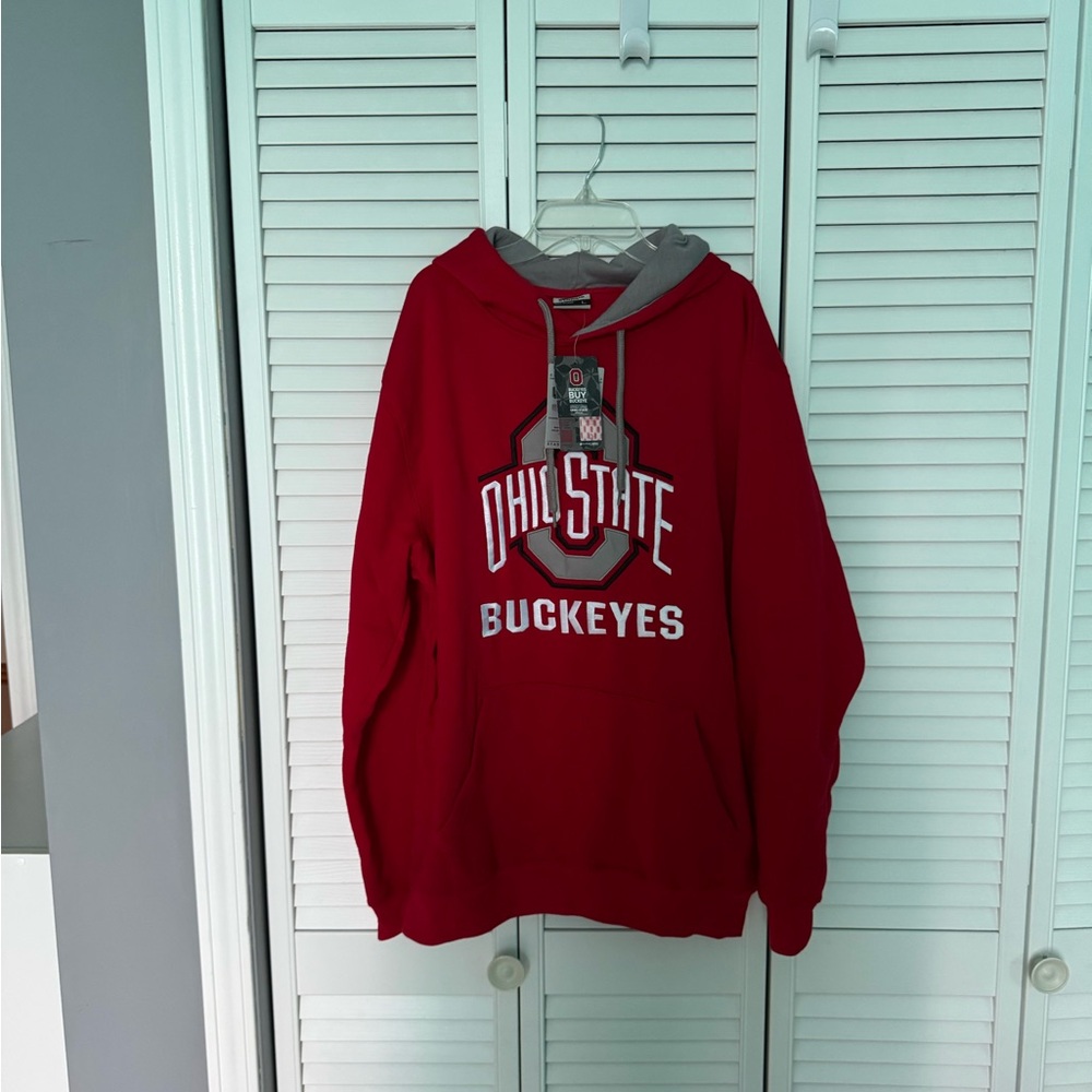 Stadium Athletics Red Ohio State Buckeyes Hoodie